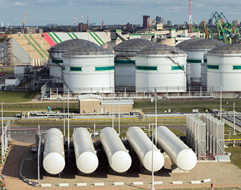 Liquid Natural Gas processing plant