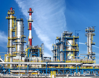 Petrochemical plant oil refinery